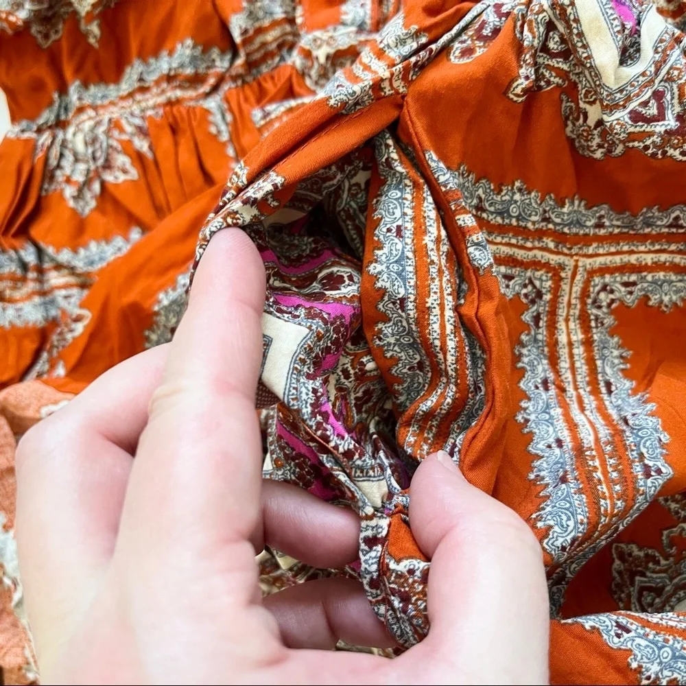 PORRIDGE CLOTHING BOHO DRESS WITH POCKETS SIZE SMALL ANTHROPOLOGIE COTTAGECORE - Picture 5 of 9